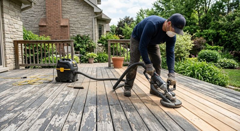 Patio Deck Sanding