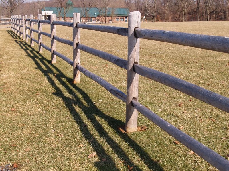 Wooden Farm Fence Installation in Roseville, CA